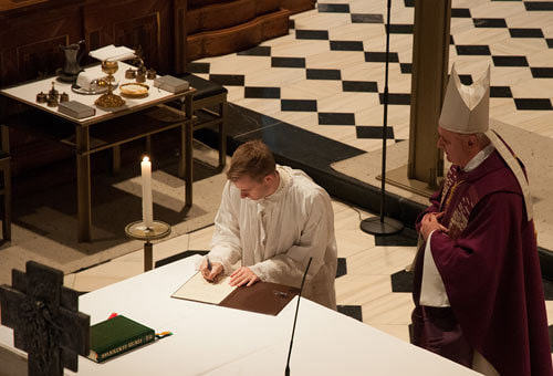 Erste Profess von Fr. Leopold Baumberger in Wilten