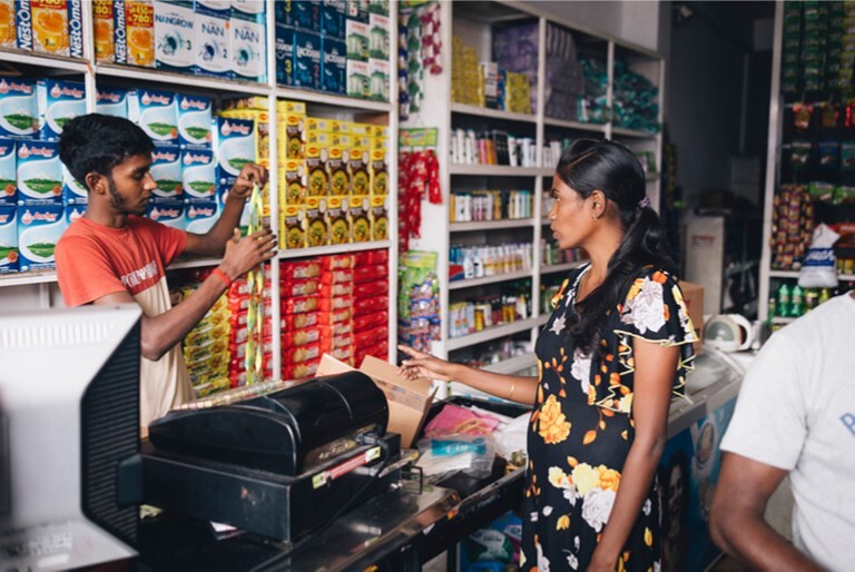 Teepflückerinnen in Sri Lanka