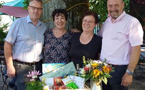 Das Team: Klaus Radler, Silvia Derntl, Birgitta Mülleder u. Sepp Bröderbauer