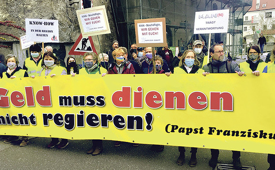Die Steyrer Christ/innen zeigen ihre Solidarität.