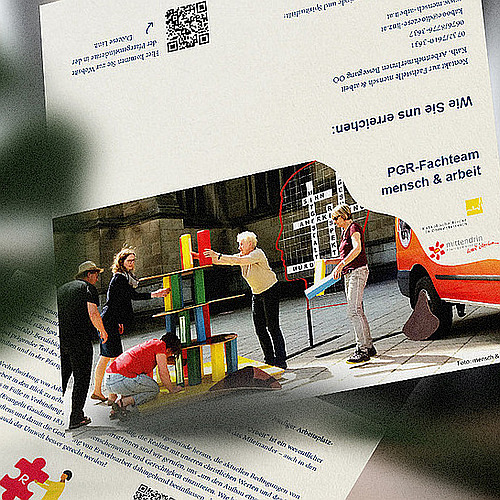 Flyer PGR-Fachteam mensch & arbeit