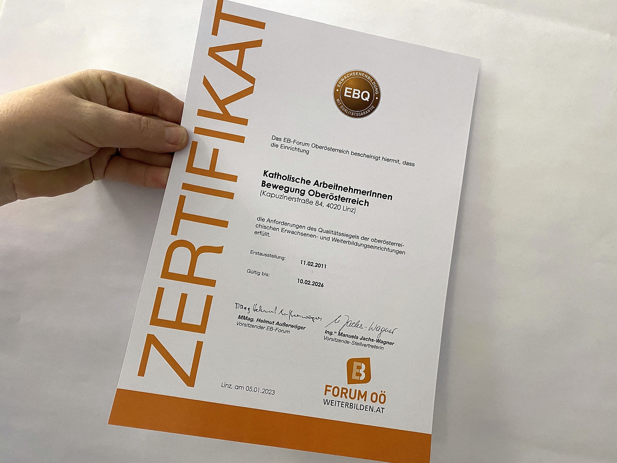 Zertifikat 2023
