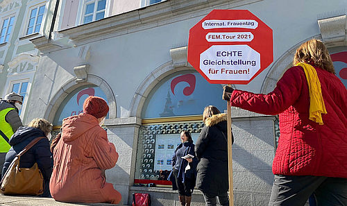 Aktion zum Int. Frauentag 