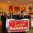 Aktion der Allianz für den freien Sonntag im WELAS Park - Foto: GPA-djp
