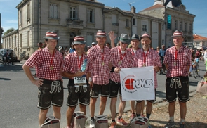 Die Lauf-Runde der KMB Schwertberg beim Bordeaux-Marathon am 13. September 2014 © KMB OÖ