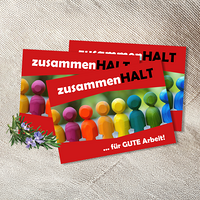 Karte 7. Oktober 2026 / © Team mensch & arbeit Welttag für menschenwürdige Arbeit