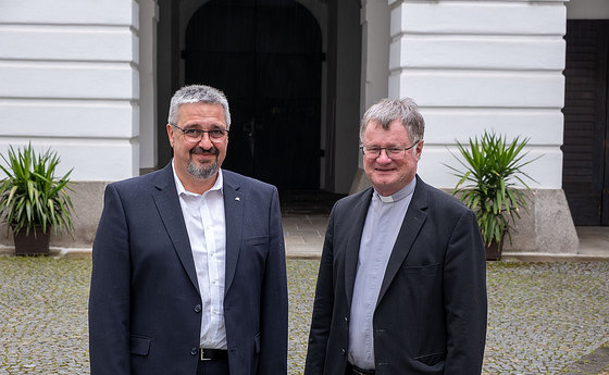AK-Präsident Stangl und Bischof Scheuer, 28.4.2022
