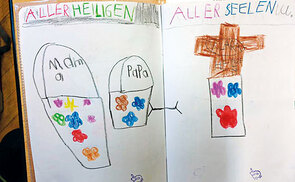 Zu Allerheiligen gedenkt man auch derer, die in keinem Heiligenkalender stehen