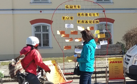 Gespräch über gute Arbeit für Frauen