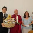 V. l.: Ordinariatskanzler Johann Hainzl, der Jubilar, Edeltraud Artner-Papelitzky und die Direktorin von Pastorale Berufe Brigitte Gruber-Aichberger.