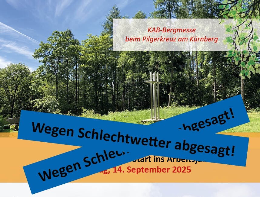 Wegen Schlechtwetter abgesagt! 