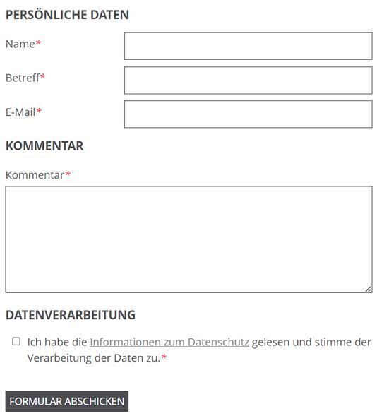 Feedback-Formular simple