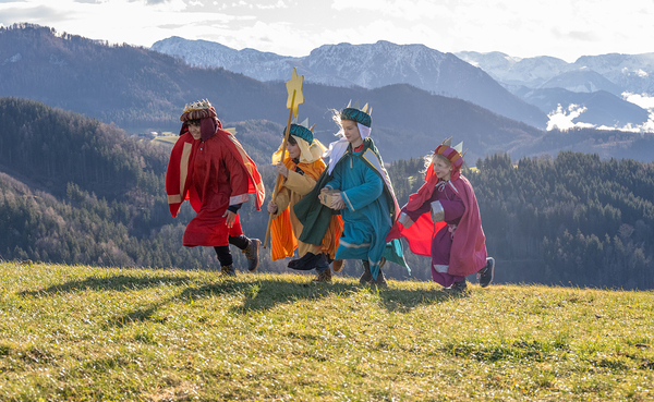 Sternsinger unterwegs in Kirchdorf an der Krems