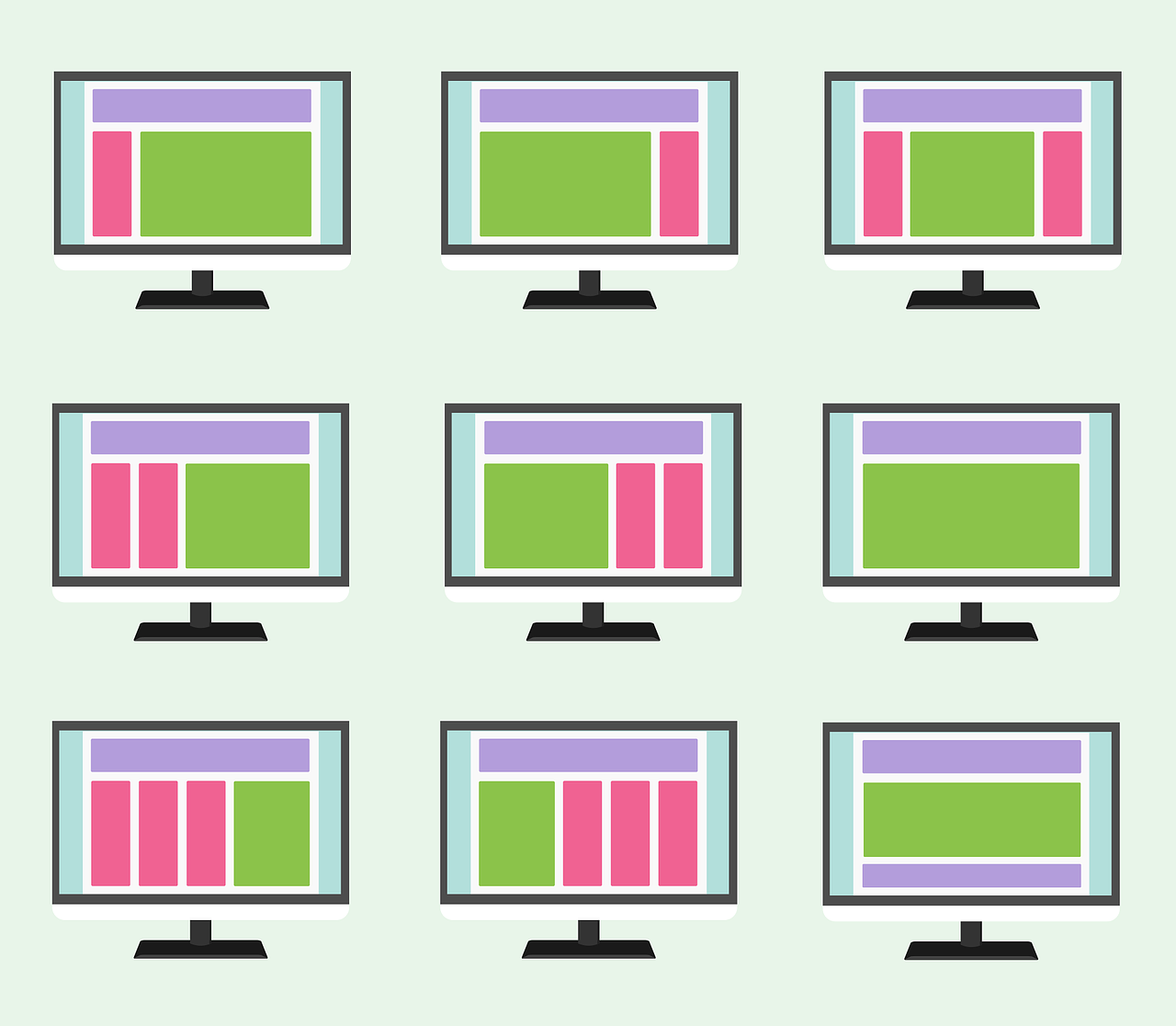 Webseite Layout