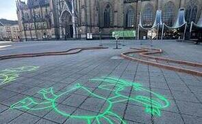 Fastenaktion der KJ am Domplatz