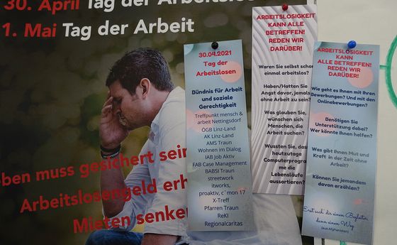 Tag der Arbeitslosen 2021 in Traun