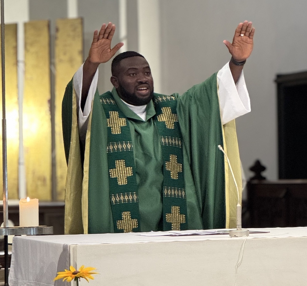 Nichodemus erster Segen in der Stadtpfarrkirche