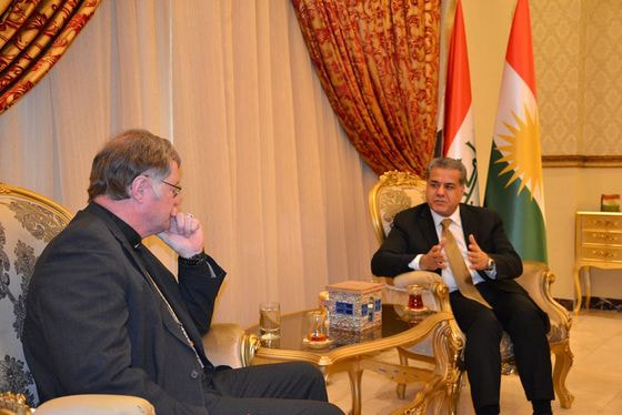 Bischof Manfred Scheuer und der kurdische Außenminister Falah Mustafa Bakir